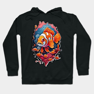 clownfish logo Hoodie